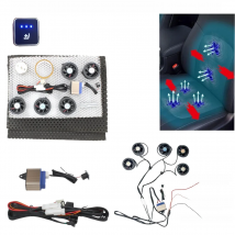 12V universal car seat ventilation with 5 fans for cooling and breathability automobiles Seat Covers ventilation system  summer