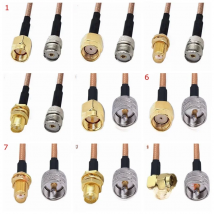 RG316 PL259 SO239 PL-259 SO-239 UHF To SMA Male Female Extension Conncetor SL16 UHF To SMA Crimp for RG316 Pigtai Low Loss Cable