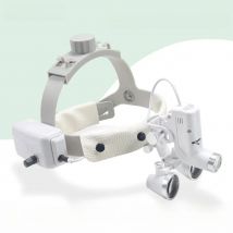 LED Dental LED Light Lamp Binocular Loupes Brightness Spot Adjustable Dental Lab 5W Headlamp for Surgical Headlight 2.5X 3.5X