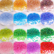 15/0 12/0 8/0 6/0 Japanese Uniform Clear Glass Beads Loose Seed Beads for Needlework Jewelry Making DIY Charms Handmade Bracelet