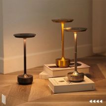 Rechargeable Wireless Table Lamp for Bedroom, Rechargeable, Touch Lamp, Camping Candle, Creative, USB-C, Desk Lamp