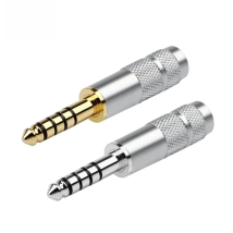 QYFANG 4.4mm 5 Pole 4-Layer Rhodium Plating Earphone Plug Audio Jack Metal Adapter Wire Connector For NW-WM1Z/A HiFi Headset