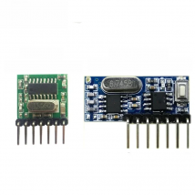 GERMA 433mhz Wireless Wide Voltage Coding Transmitter + Decoding Receiver 4 Channel Output Module For 433 Mhz Remote Controls