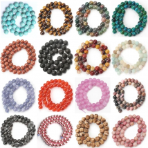 Natural Gem Agates Jades Jaspers Quartz Howlite Stone Beads Round Loose Beads For Jewelry Making DIY Charm Bracelet 4-12mm 15"