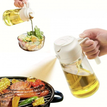 2in1 500ml Plastic kitchen oil sprayer Spray Oil Olive spray bottle for oil Dispenser BBQ Baking Roasting Picnic Kitchen Tool