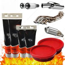 Car Sealant Glue High Temperature Pipe Sealant For Repair Tool Motorcycle Refit Muffler Adhesive Paste For Car Exhaust Pipe Glue