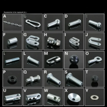 Steel Wire Accessories Gym Fitness Equipment Wire Rope Joints Anaerobic Exercise Metal Limit Ball Hollow Screw Terminals Gasket