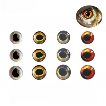 Vtwins 100PCS Realistice 3D Living Simulation Epoxy Fish Eyes Fly Fishing Crankbait Minnow DIY Fishing Lure Eyes Material 3-12
