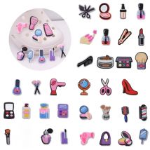 PVC Shoe Charms Perfume Shoe Accessories Bag Shoe Decoration Nail Polish Shoe Buckles for Clog Sandals X-mas Gifts Buckle