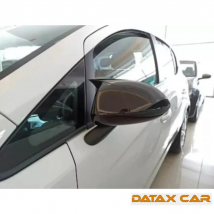 Copertura dello specchio stile pipistrello per Opel Corsa D 2006 2014 accessori per auto 2 pezzi nero lucido parti esterne Tuning sportivo