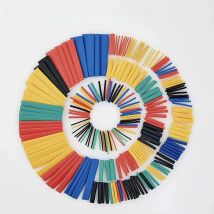 164/328PCS Heat Shrink Tubing 2:1Wire Cable Wrap Assortment Electric Insulation Tube Kit 5 Color 8 Size