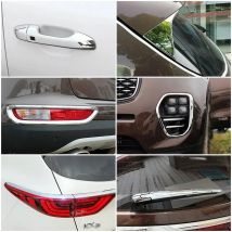For Kia Sportage QL 2015-2018 Chrome Exterior Moulding Garnish Decoration Protection Sticker Exterior Parts Chromium Styling