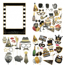 30 40 50 60 Birthday Photo Booth Props Frame Adult Birthday Party Decor Men Women 30th 40th 50th 60th PhotoBooth Props Supplies