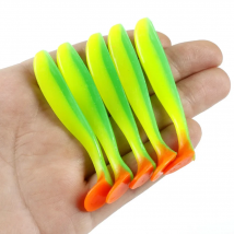 5Pcs/Lot 5cm 6.5cm Soft Worm Lures Silicone Bait Sea Fish Pva Swimbait Wobblers Goods For Fishing Artificial Tackle