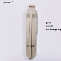 10 stücke #137 ungeschnittenes Autos chl üssel blatt hyn10 ssy3 Metall rohling ungeschnitten flip kd vvvdi Ferns chl üssel blatt für ssangyong