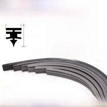 KAWOO 1pcs Car Wiper Blades Strips Vehicle Insert Rubber Strip 14"16"17"18"19"20"21"22"24"26" 28" 10mm FR Automotive Accessories