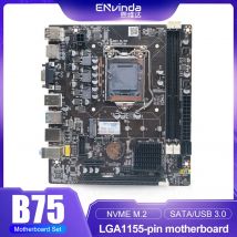 Placa base ENVINDA B75 LGA 1155 memoria DDR3 de doble canal SATA III USB 3,0 para Intel Core i7 i5 i3 Xeon CPU B75