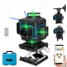 KEZERS Display Green Laser Level 16 Lines 4D 360 KL4D-03G 1PC 4000mAh Li-ion Battery лазерный уровень Remote Control Suitcase