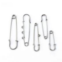 REGELIN 10pcs Safety Pins Brooch Large Long Metal Wedding Brooch Safety Needles for Women DIY Jewelry Making Findings Wholesale