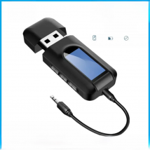 USB Bluetooth 5.0 Audio Transmitter Receiver LCD Display 3.5MM AUX RCA Stereo Wireless Adapter Dongle For PC TV Car Headphones