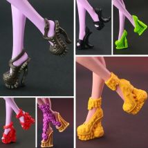 2025 New Fashion long boots  shoes For Monster High Doll Cute  Doll accessories 17 style available