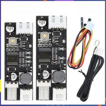 2pcs DC 12V PWM Speed Controller Fan Speed Governor 2-3 Wire Computer Temperature control Switch for PC CPU Cooler Fan Alarm
