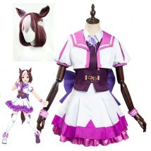 Umamusume:Pretty Derby Special Week Cosplay Costumes Woman Decisive Uniforms Special Week Wig Halloween Carnival JK Uniforms