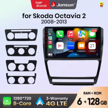 Junsun Android Wireless CarPlay Autoradio für Skoda Octavia 2 A5 2008-2013 Auto-Intelligentes System Auto-Multimedia-Player DS