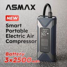 ASMAX Moto Pompa di Aria 7500mAh Pneumatico Pompa di Gonfiaggio Elettrica 160PSI Pompa di Gonfiaggio Portatile per Auto Bicicletta Palle Compressore D'aria Manometro della pressione degli pneumatici -