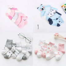 5 Pairs/Lot Baby Socks  For Newborns Infant Cute Cartoons Soft Cotton Socks Summer 0-24 Month Boy Girl Lovely Mesh Kids Gift CN