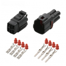 1/5/10/20/50Sets 4 Pin Sumitomo MT090 Sealed Motorcycle Connector Housing Automotive Black White Wiring Plug 6180-4771 6188-0004
