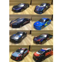 the newest 9 styles PVC painted body shell /Accessories for 1/10 scale R/C racing drift cars wheelbase 260MM width 190MM
