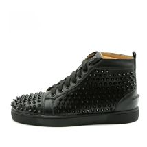 Stylish Men Spike Casual Shoes Rivet Sneakers Lace-up High Top Fashion Male Shoes Chaussure Homme for Man shoes Size 38-47