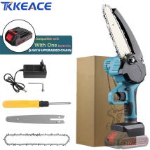 TKKEACE 3000W 8 pollici Mini sega a catena elettrica potatura motosega lavorazione del legno giardino taglio sega utensili ad alta potenza per batteria 24V