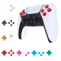 eXtremeRate Metal Dpad ABXY Buttons Custom Replacement Aluminum Action Buttons & Direction Keys for ps5 Controller