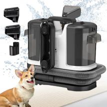 Odkurzacz punktowy 500W 12KPa, ręczny odkurzacz do dywanów, sof, zasłon, sierści zwierząt, z funkcją spryskiwania i ssania, zintegrowana maszyna czyszcząca.