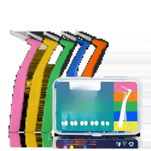 Kingubznis 20pcs  Interdental Brush For Dental Orthodontics Clean Between Teeth Cleaning Tools Soft Mini Brush With Dust Cover