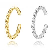 Classic Stainless Steel Rings Gold Plated Ring Simple Style Unisex Party Jewelry Adjustable Open Ring Gift For Friend