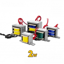 EI 2W Power Transformer 2VA Audio Voltage Customized 220V/380V/110V to 9V/12V/15V/18V/24V/110V Dual Output Isolation Copper DIY