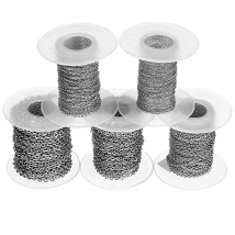 1M/Lot Width 1.5mm 2mm 2.5mm 3mm 4mm 4.5mm Stainless Steel Link Chain For Women Men DIY Necklaces Bracelets Jewelry Making