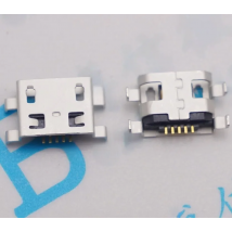 50pcs Micro USB Connector 5pin heavy plate 0.8mm B type no side Female Jack For Mobile Mini USB repair mobile tablet Tail plug