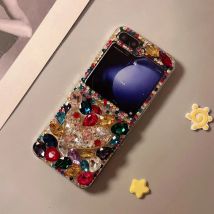 Fashion Rhinestone Phone case For Samsung Galaxy Z Flip 3 4 5 6 Diamond Cover