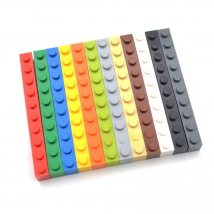 20PCS DIY Building Blocks 1x10 Dots Thick Figures Bricks Educational Creative Size Compatible With Brands Toys for Children 6111