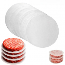 100Pc 10/11.4/15.3cm Hamburger Patty Paper - Wax Papers to Separate Frozen Pressed Patties - 100 Burger for Burger Patty Paper