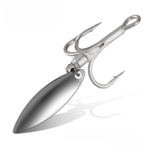 Hunthouse Treble Fishing Hook With Spoon 4# 6# 8# For Hard Lure 3X Strong 4pcs/lot Hight Carbon Steel Accessories