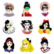 MEYRROYU  2022 New Fashion Acrylic Exquisite Temperament Ladies Brooch Exaggerated Cartoon Cute Badge Lapel Brooch Jewelry