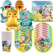 Pokemon Birthday Party Decoration Supplies Pikachu Squirtle Charmander Foil Balloon POKEMON GO