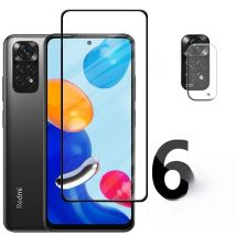 6-in-1 For Xiaomi Redmi Note 11 Glass For Redmi Note 11 Global Glass Screen Protector For Redmi Note 10 11 Pro 10S 11S Len Glass