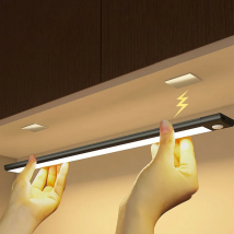 LED Cabinet Light Type C Rechargeable Motion Sensor Night Lights for Kitchen Wardrobe Cabinet Lighting 10cm/20cm/30cm/40cm/50cm
