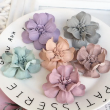 5Pcs/Lot 4.5CM 3D Simulation Fabric Flower Head For DIY Hair Accessories Shoes Hats Decoration